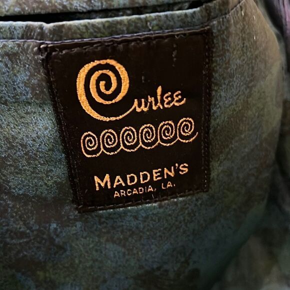 Madden’s Arcadia, LA Curly Men’s Sports Coat Blue Grey w Blue & Red Stripes - Picture 5 of 16